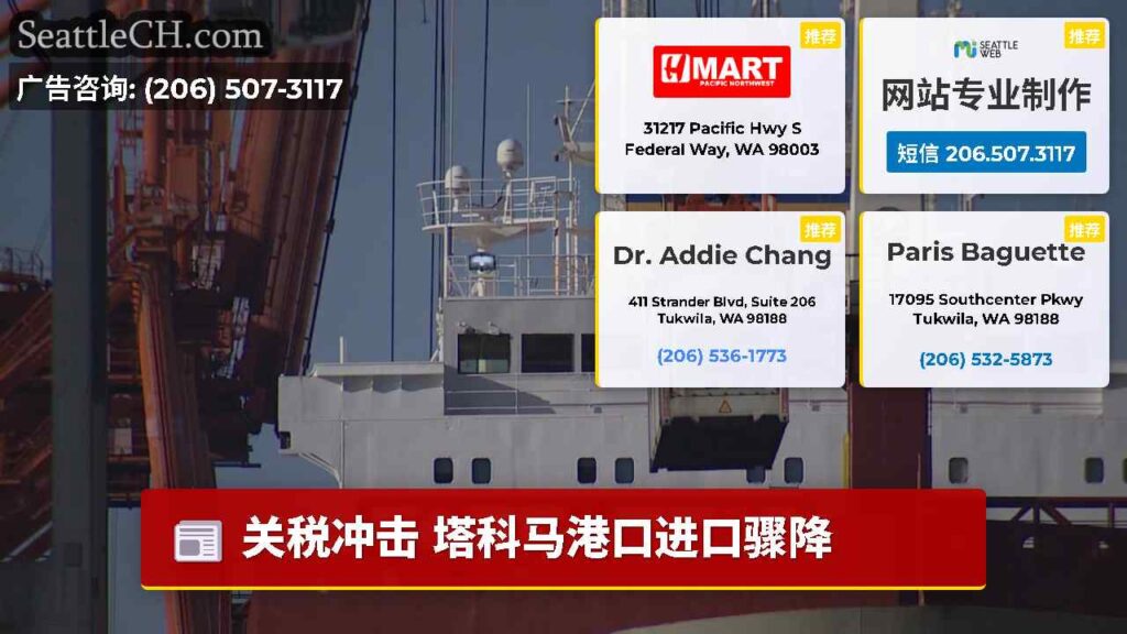 关税冲击 塔科马港口进口骤降