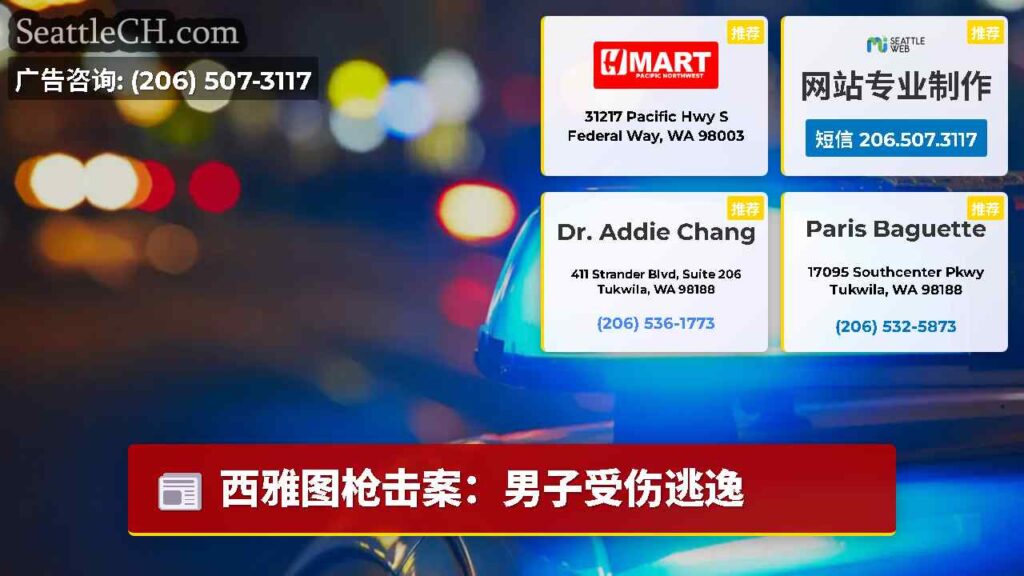 西雅图枪击案：男子受伤逃逸