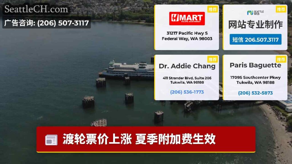 渡轮票价上涨 夏季附加费生效