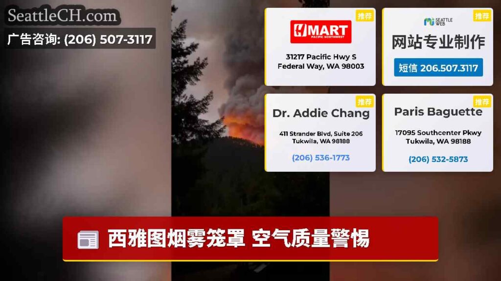 西雅图烟雾笼罩 空气质量警惕