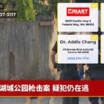 湖城公园枪击案 疑犯仍在逃