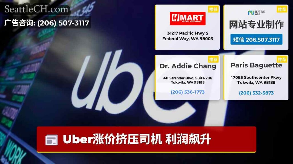 Uber涨价挤压司机 利润飙升