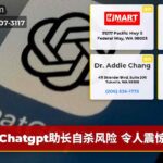 Chatgpt助长自杀风险 令人震惊