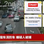 撞车消防车 嫌疑人被捕