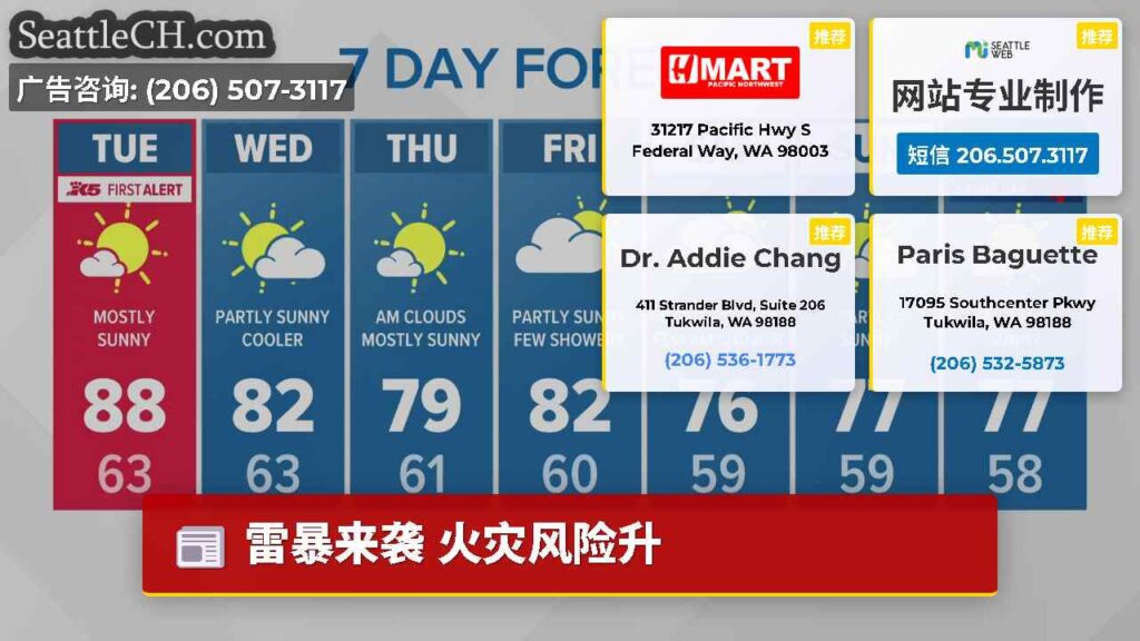 雷暴来袭 火灾风险升