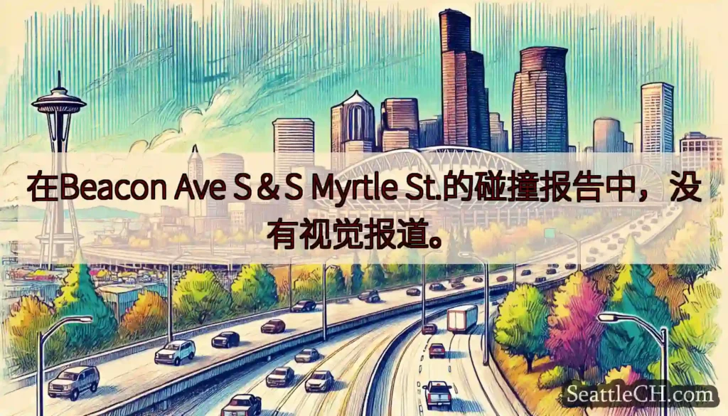 在Beacon Ave S＆S Myrtle St.的碰撞报告中，没有视觉报道。
