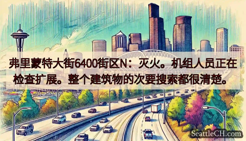 弗里蒙特大街6400街区N：灭火。机组人员正在检查扩展。整个建筑物的次要搜索都很清楚。