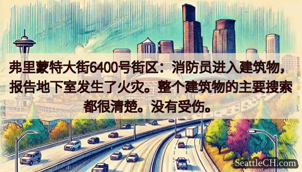 弗里蒙特大街6400号街区：消防员进入建筑物，报告地下室发生了火灾。整个建筑物的主要搜索都很清楚。没