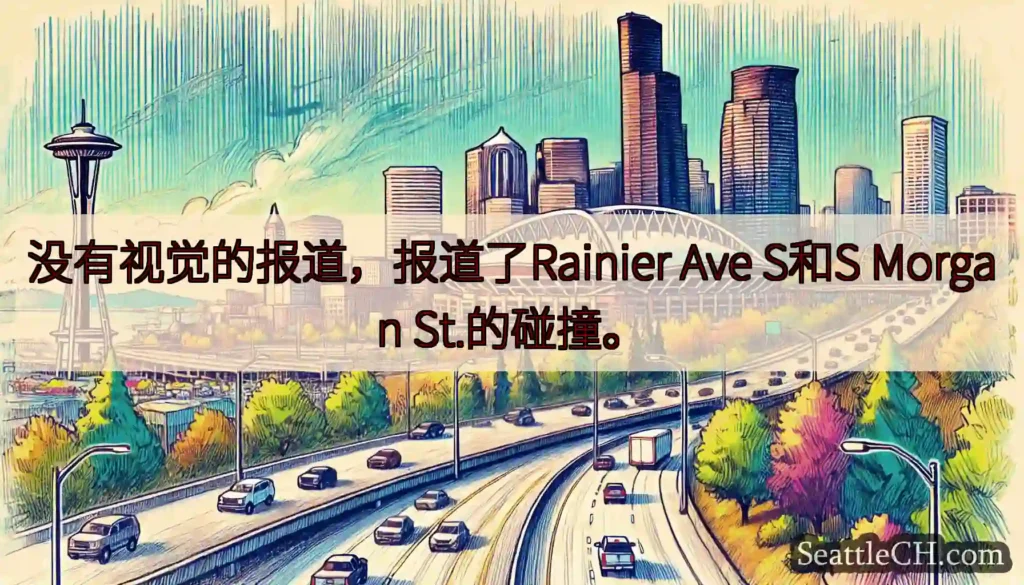 没有视觉的报道，报道了Rainier Ave S和S Morgan St.的碰撞。
