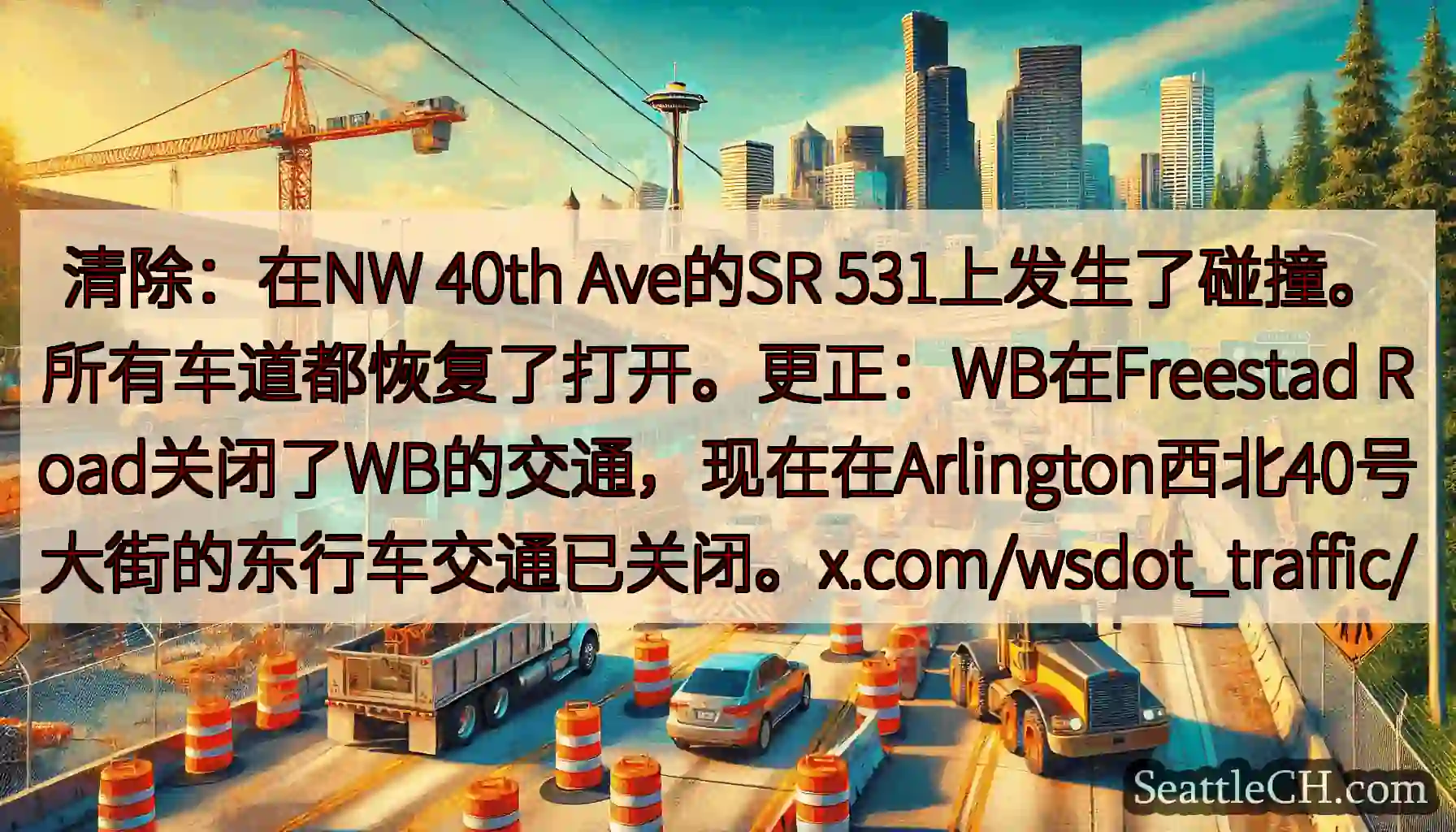 清除：在NW 40th Ave的SR