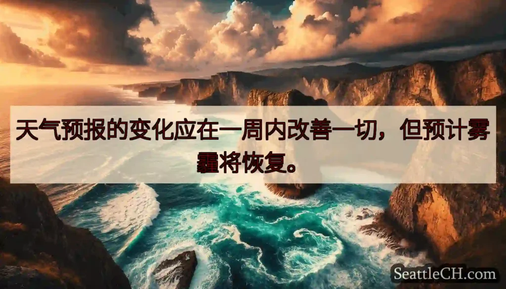 天气预报的变化应在一周内改善一切，但预计雾霾将恢复。