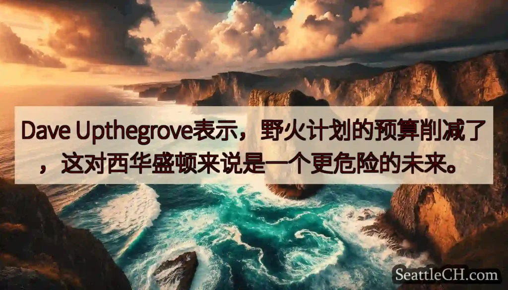 Dave Upthegrove表示，野火计划的预算削减了，这对西华盛顿来说是一个更危险的未来。