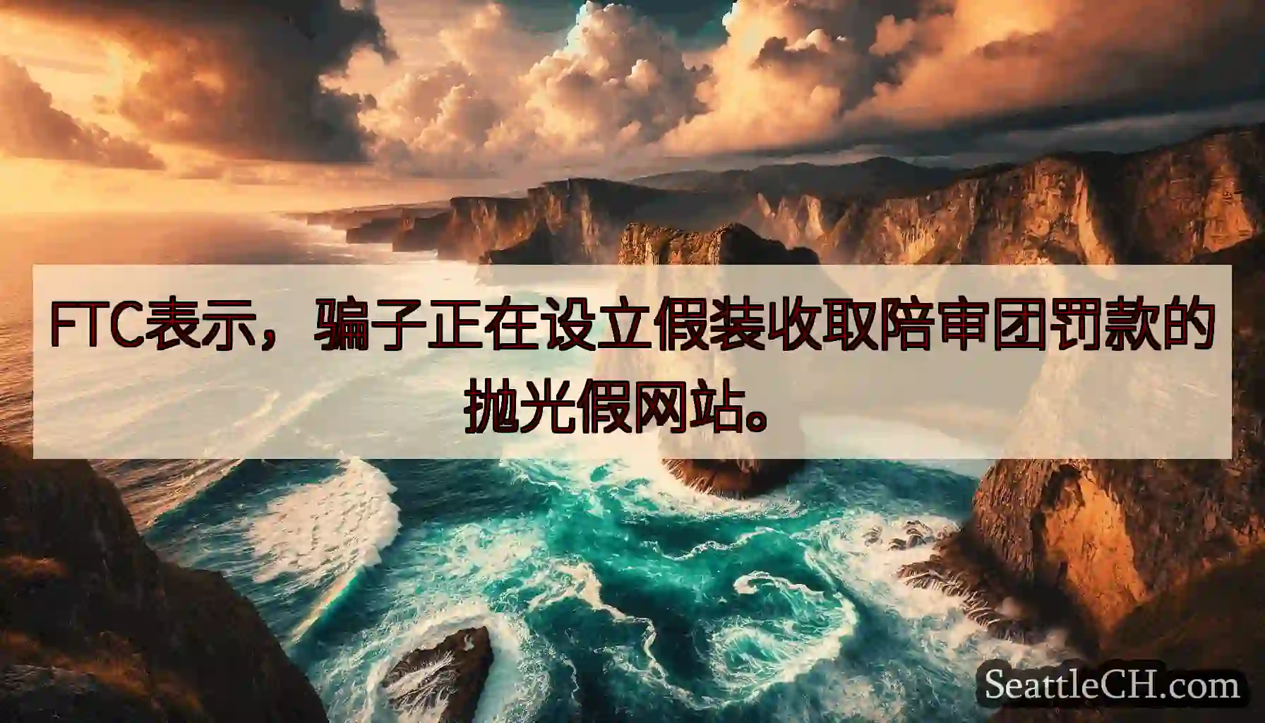 FTC表示，骗子正在设立假装收取陪审团罚款的抛光假网站。
