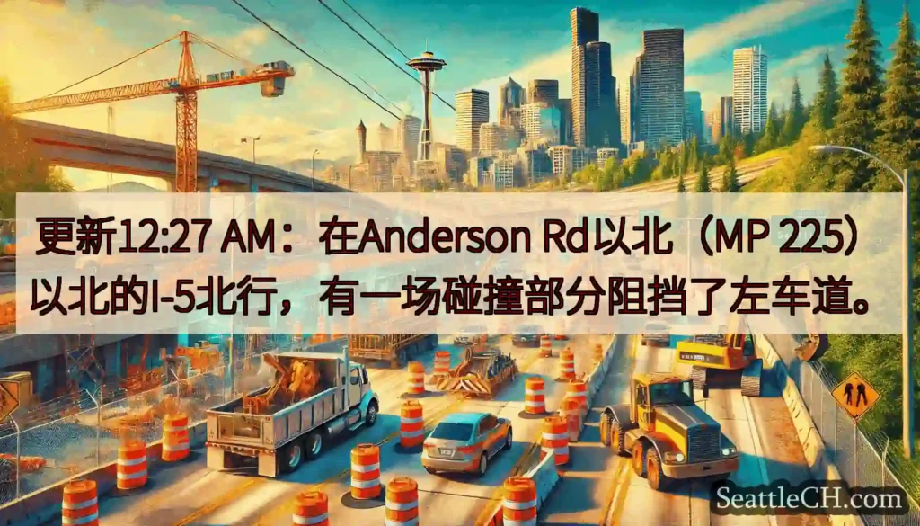 更新12:27 AM：在Anderson Rd以北（MP