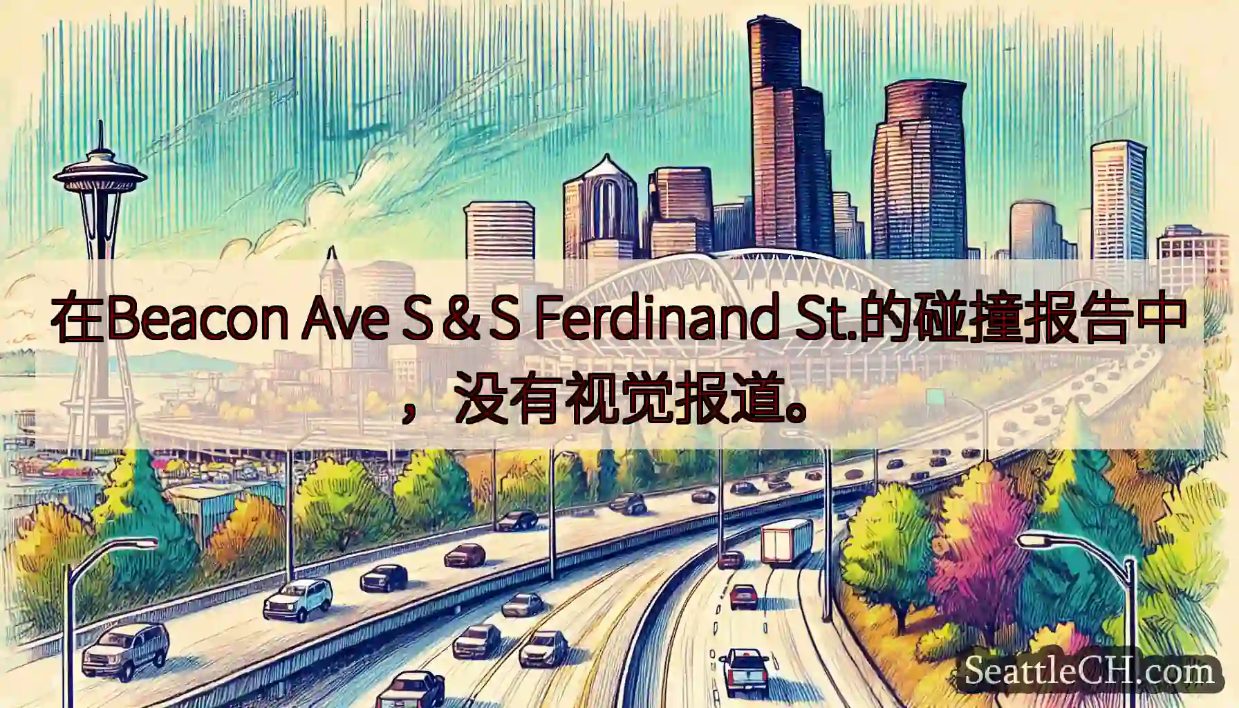 在Beacon Ave S＆S Ferdinand St.的碰撞报告中，没有视觉报道。