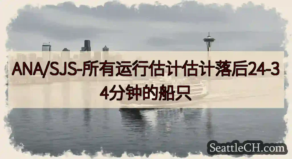ANA/SJS-所有运行估计估计落后24-34分钟的船只https://wsdot.com/ferr