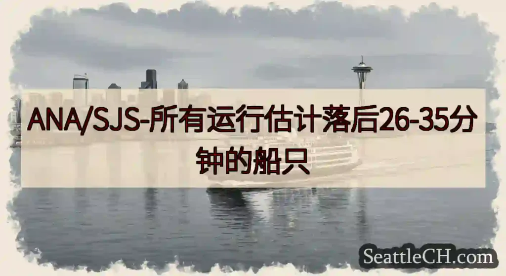 ANA/SJS-所有运行估计落后26-35分钟的船只https://wsdot.com/ferrie