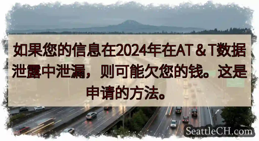 如果您的信息在2024年在AT＆T数据泄露中泄漏，则可能欠您的钱。这是申请的方法。
