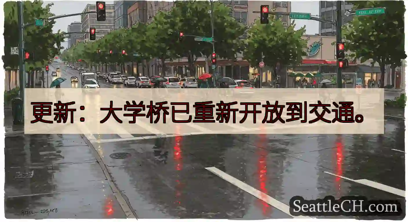 更新：大学桥已重新开放到交通。