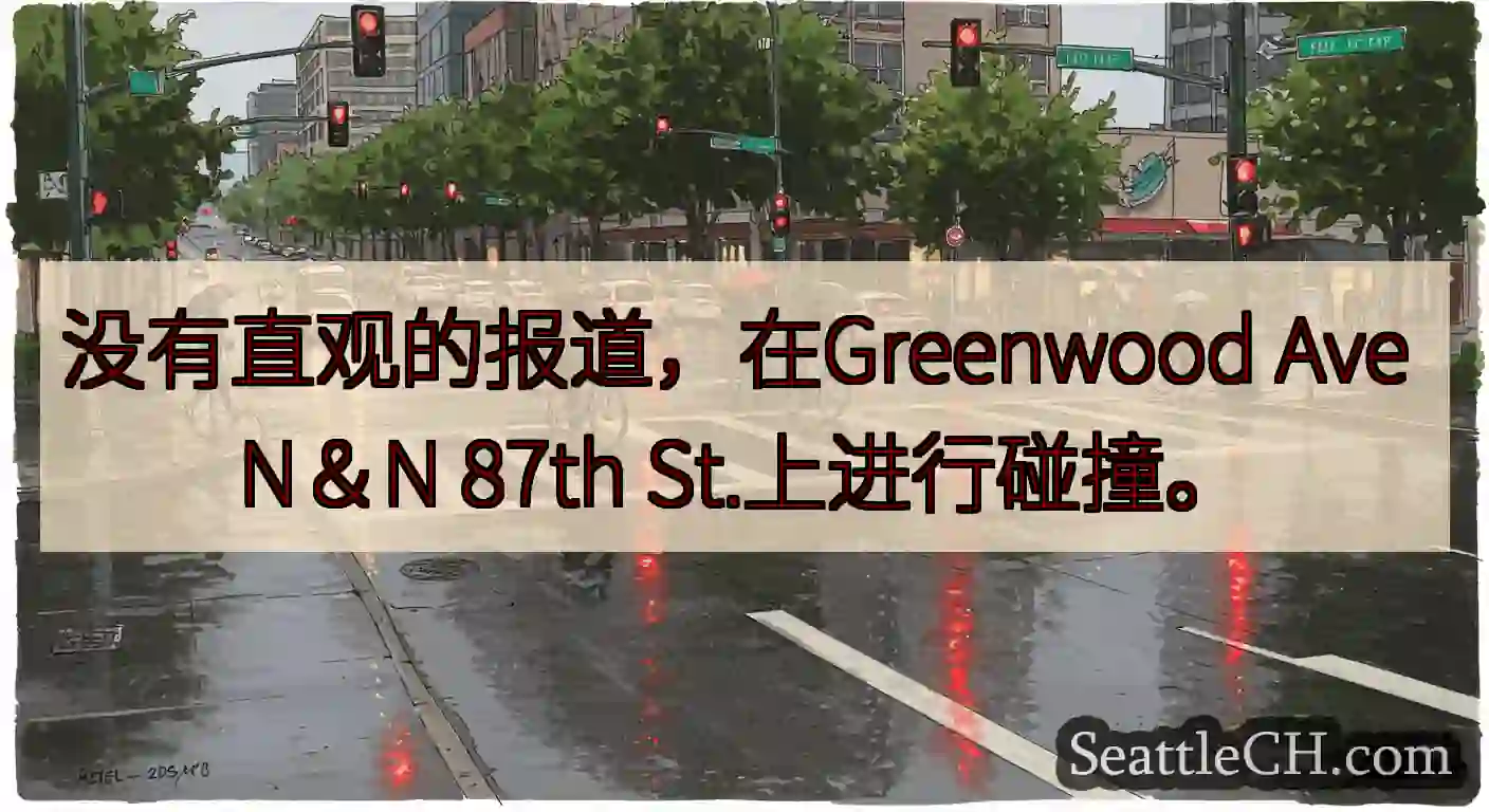 没有直观的报道，在Greenwood Ave N＆N 87th St.上进行碰撞。