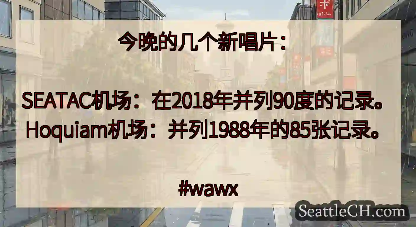 今晚的几个新唱片：