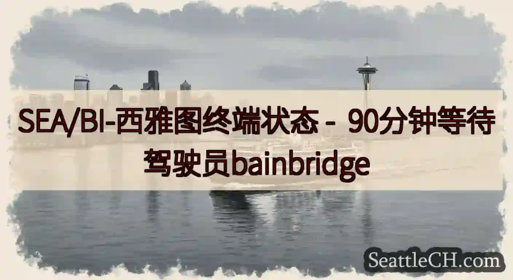 SEA/BI-西雅图终端状态 - 90分钟等待驾驶员bainbridge
