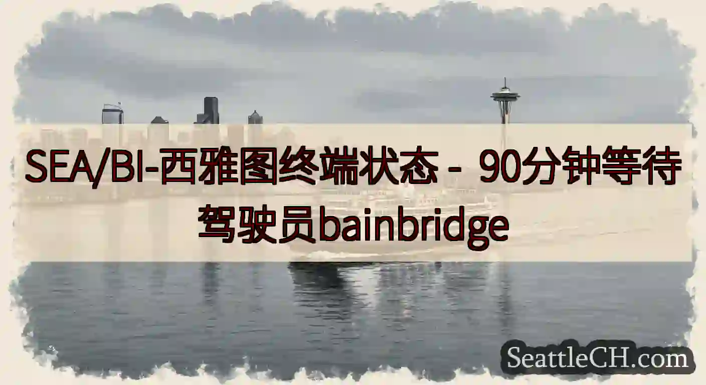 SEA/BI-西雅图终端状态 -  90分钟等待驾驶员bainbridge