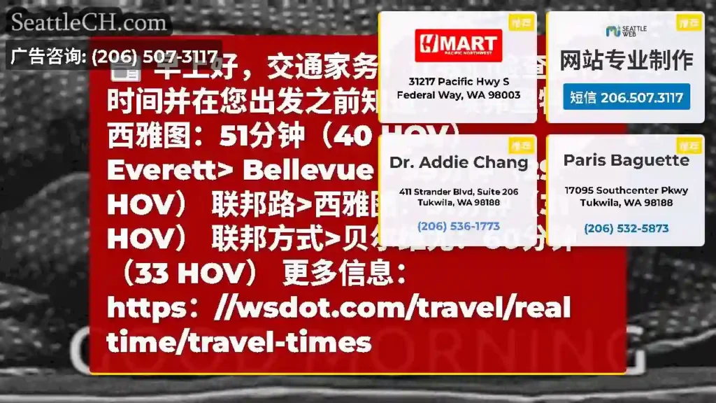 早上好，交通家务！让我们检查旅行时间并在您出发之前知道：