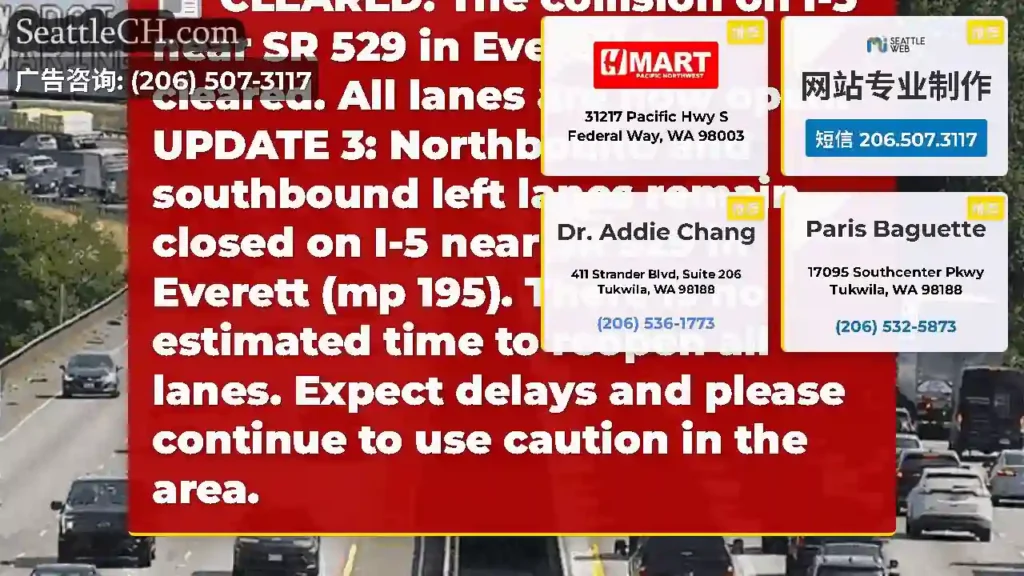 CLEARED: The collision on I-5 near SR 529 in