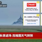 秋意返场 西雅图天气转阴
