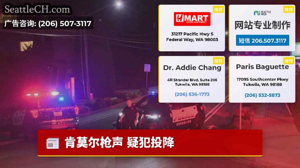 肯莫尔枪声 疑犯投降