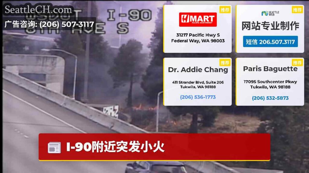 I-90附近突发小火