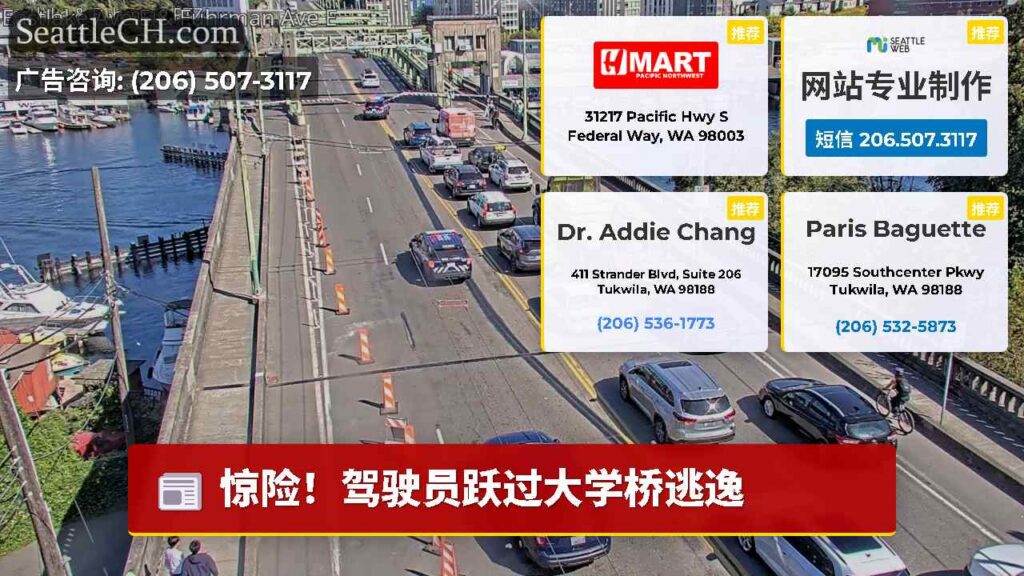 惊险！驾驶员跃过大学桥逃逸