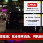 西雅图：致命肇事逃逸，司机在逃