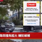 路怒撞车起火 嫌犯被捕