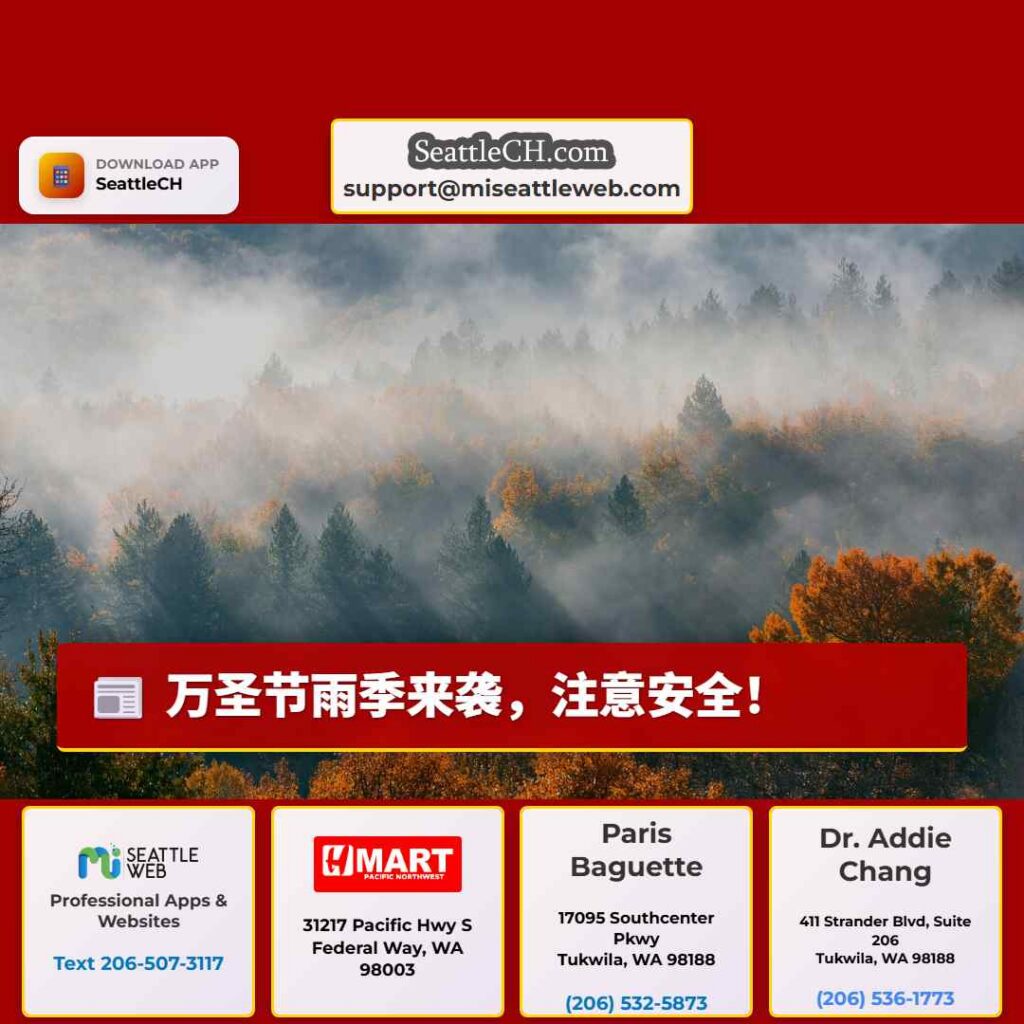 万圣节雨季来袭，注意安全！