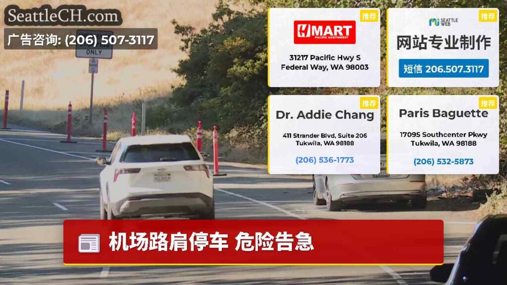 机场路肩停车 危险告急