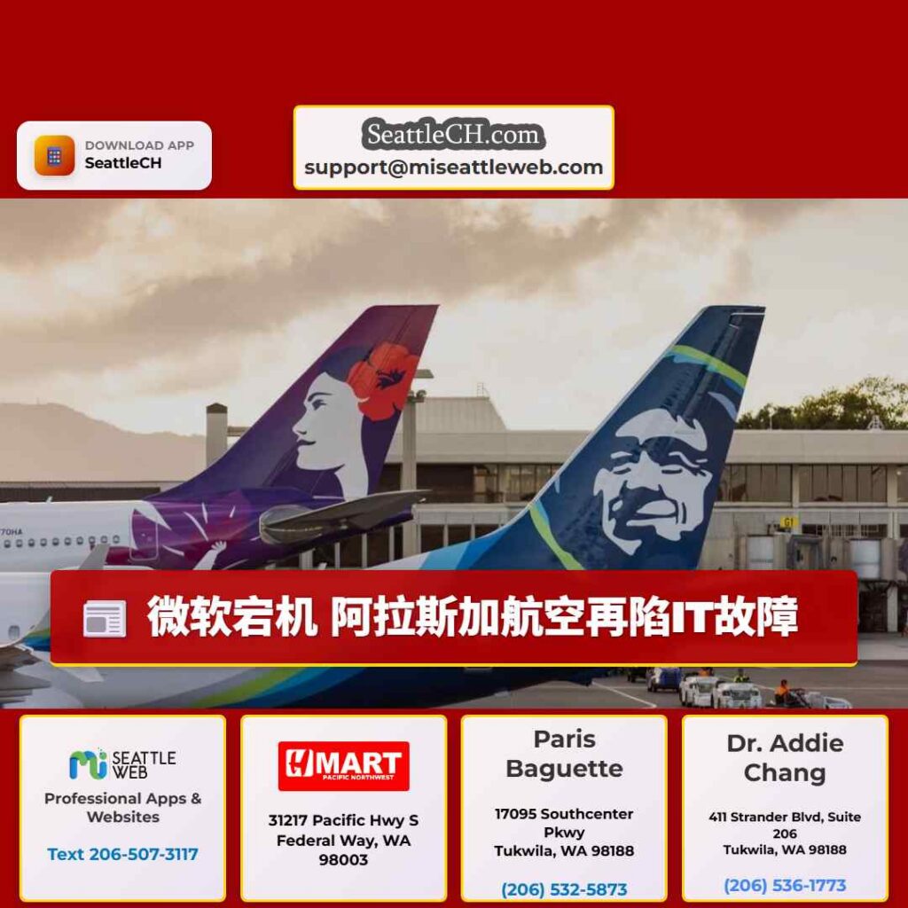 微软宕机 阿拉斯加航空再陷IT故障
