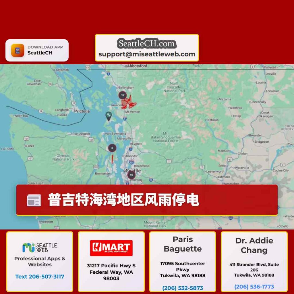 普吉特海湾地区风雨停电