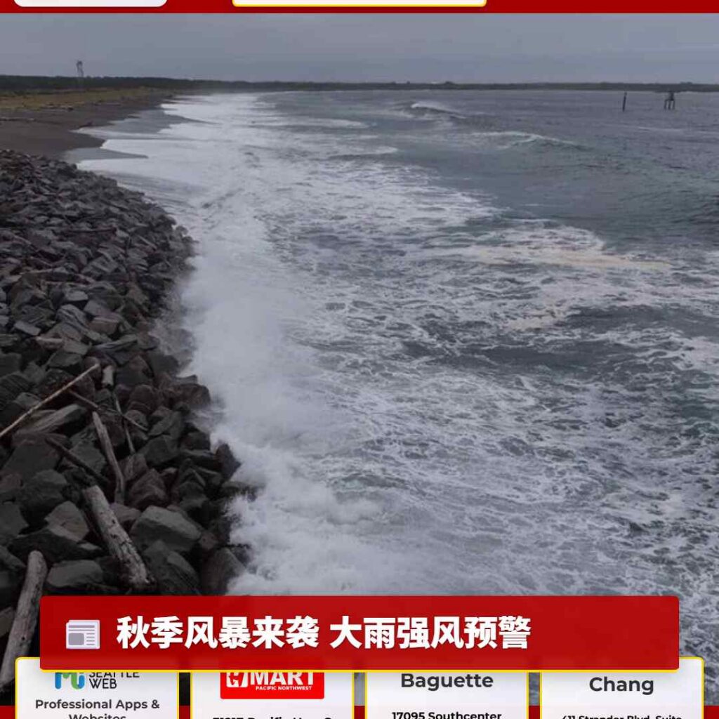 秋季风暴来袭 大雨强风预警