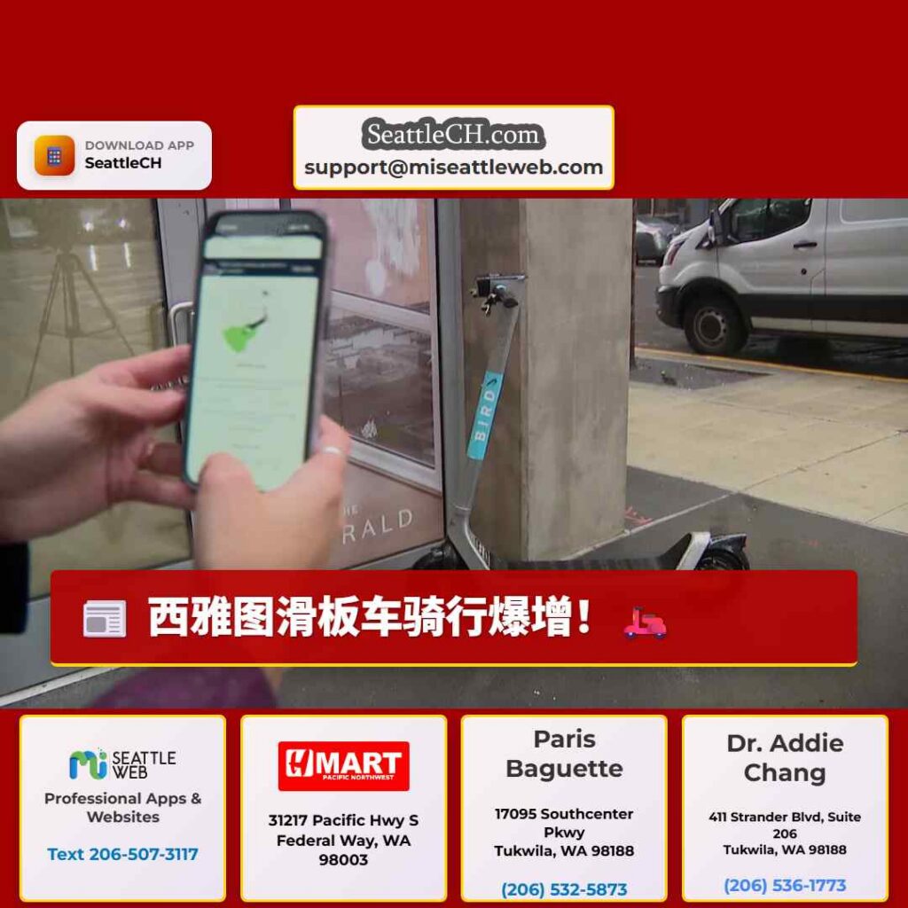 西雅图滑板车骑行爆增！🛵