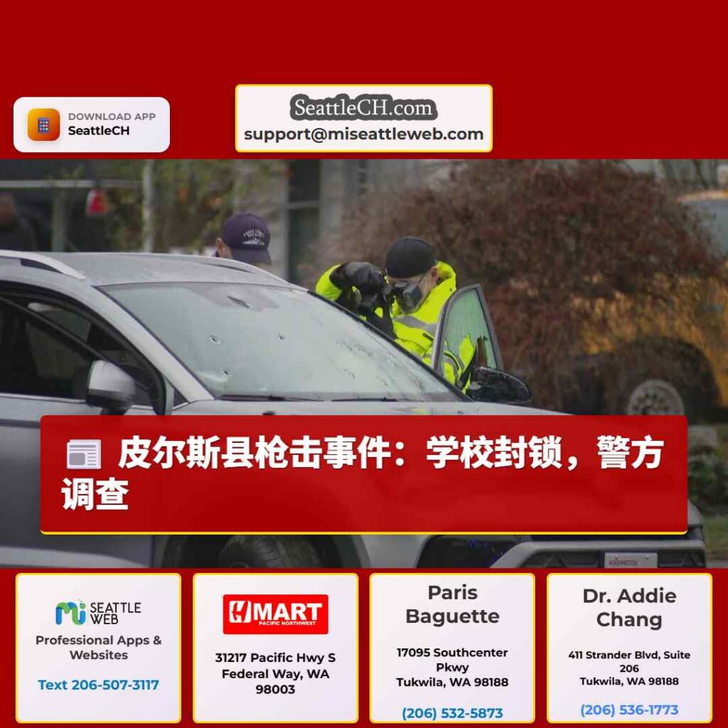 皮尔斯县枪击事件：学校封锁，警方调查