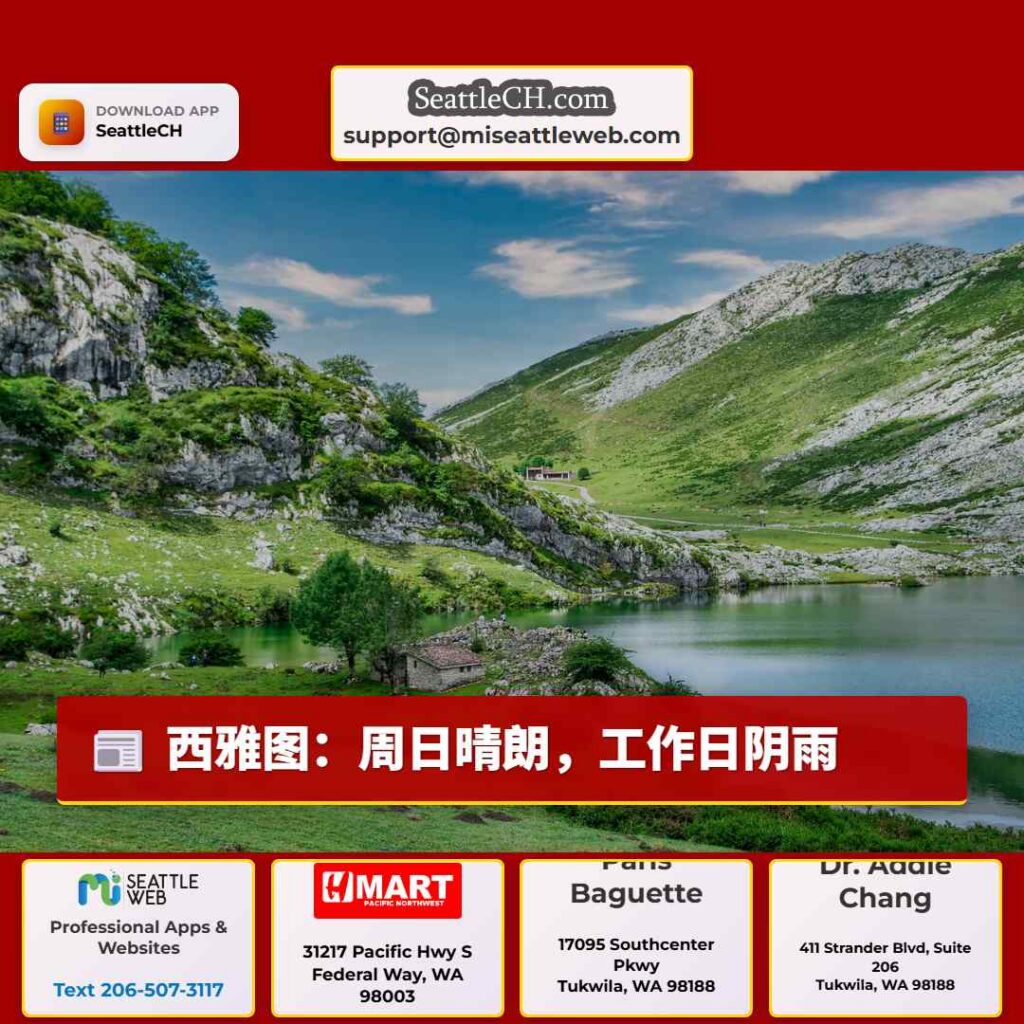 西雅图：周日晴朗，工作日阴雨