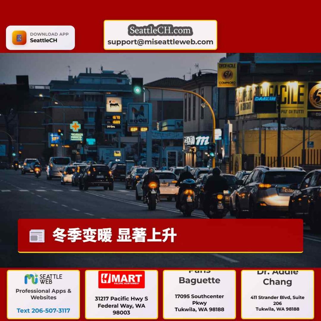 冬季变暖 显著上升