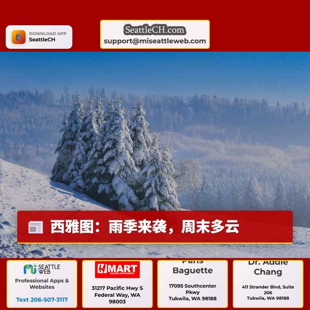 西雅图：雨季来袭，周末多云
