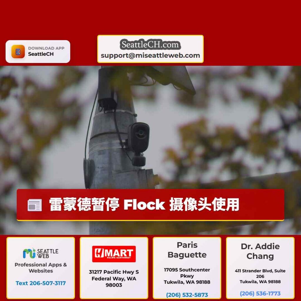 雷蒙德暂停 Flock 摄像头使用