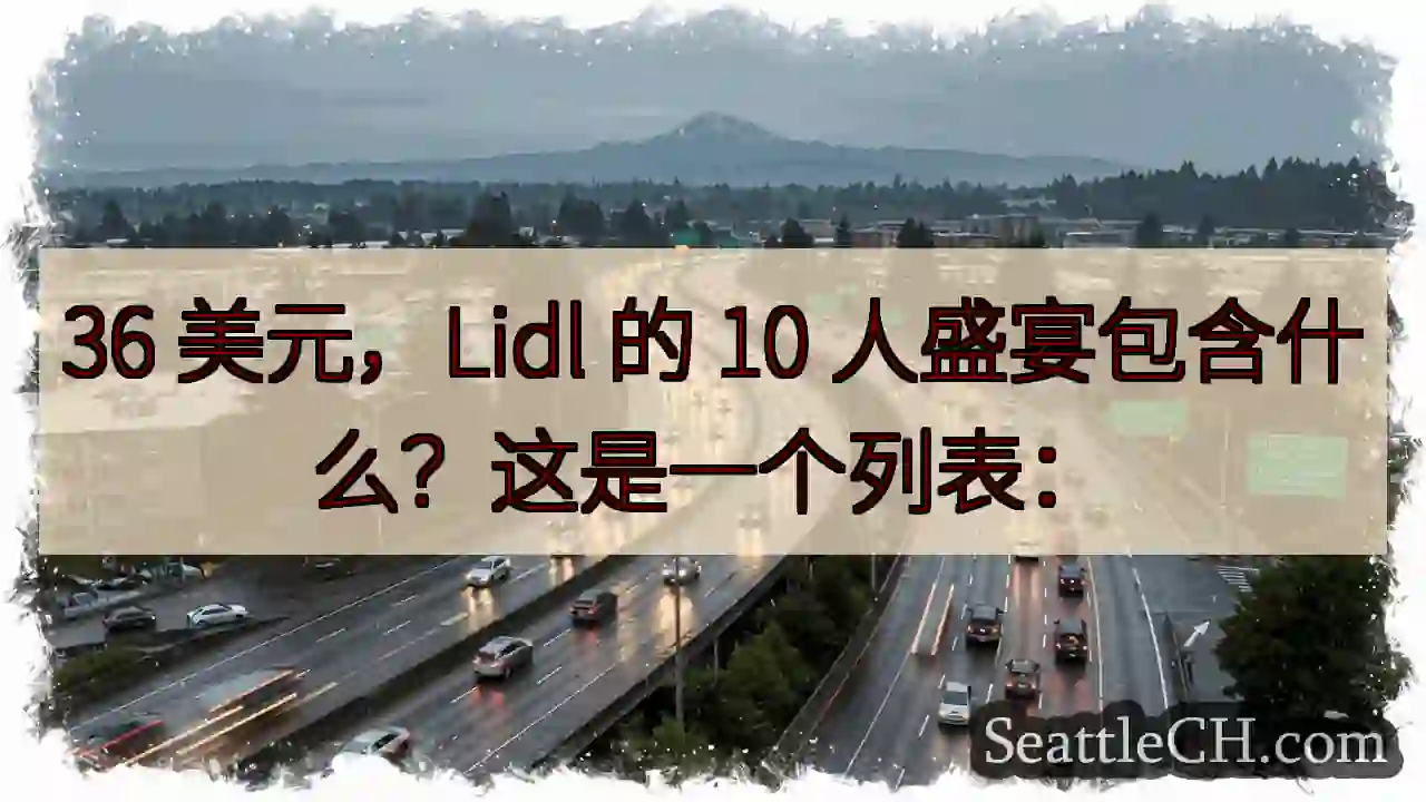 36 美元，Lidl 的 10 人盛宴包含什么？这是一个列表：