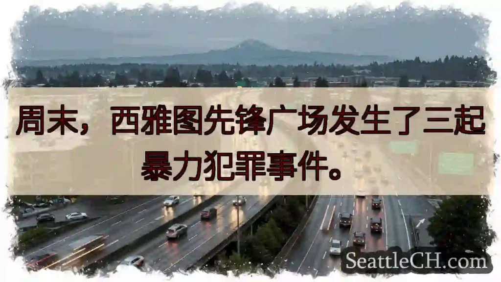 周末,西雅图先锋广场发生了三起暴力犯罪事件。
