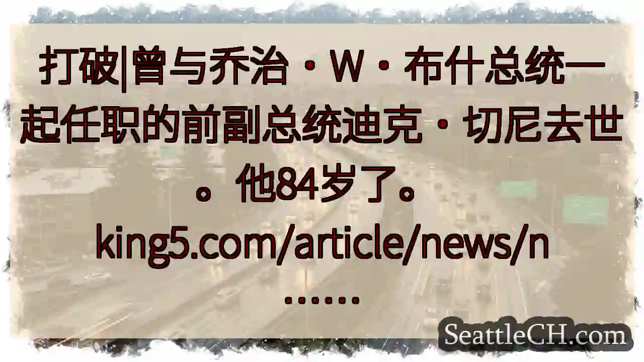 打破|曾与乔治·W·布什总统一起任职的前副总统迪克·切尼去世。他84岁了。