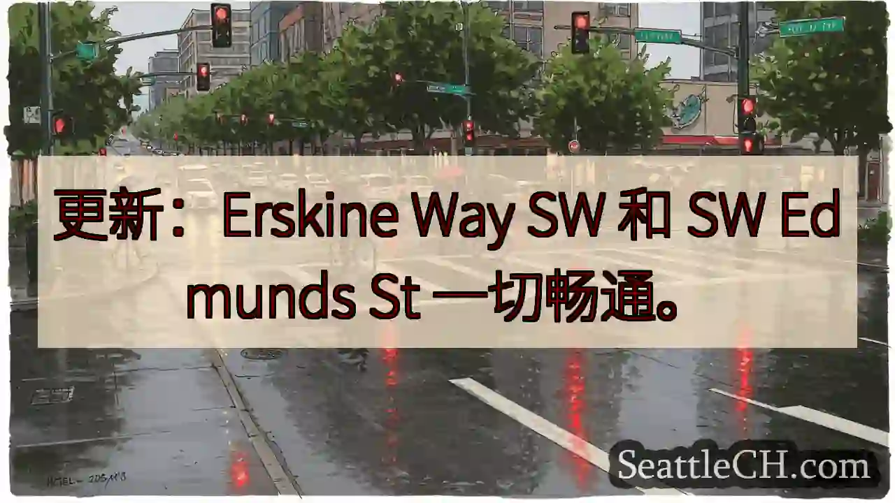 更新：Erskine Way SW 和 SW Edmunds St 一切畅通。